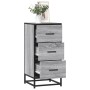 Aparador madera ingeniería y metal gris Sonoma 35,5x35x76 cm by , Sideboards - Ref: Foro24-848947, Price: 65,80 €, Discount: %