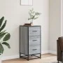 Aparador madera ingeniería y metal gris Sonoma 35,5x35x76 cm de , Aparadores - Ref: Foro24-848947, Precio: 64,93 €, Descuento: %