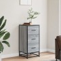 Aparador madera ingeniería y metal gris Sonoma 35,5x35x76 cm by , Sideboards - Ref: Foro24-848947, Price: 65,80 €, Discount: %