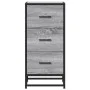 Aparador madera ingeniería y metal gris Sonoma 35,5x35x76 cm de , Aparadores - Ref: Foro24-848947, Precio: 64,93 €, Descuento: %