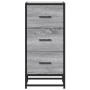Aparador madera ingeniería y metal gris Sonoma 35,5x35x76 cm by , Sideboards - Ref: Foro24-848947, Price: 65,80 €, Discount: %