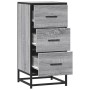 Aparador madera ingeniería y metal gris Sonoma 35,5x35x76 cm by , Sideboards - Ref: Foro24-848947, Price: 65,80 €, Discount: %