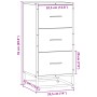 Aparador madera ingeniería y metal gris Sonoma 35,5x35x76 cm by , Sideboards - Ref: Foro24-848947, Price: 65,80 €, Discount: %