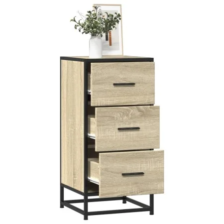 Aparador madera ingeniería y metal roble Sonoma 35,5x35x76 cm von , Sideboards - Ref: Foro24-848945, Preis: 69,54 €, Rabatt: %