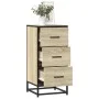Aparador madera ingeniería y metal roble Sonoma 35,5x35x76 cm von , Sideboards - Ref: Foro24-848945, Preis: 69,54 €, Rabatt: %