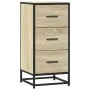 Aparador madera ingeniería y metal roble Sonoma 35,5x35x76 cm von , Sideboards - Ref: Foro24-848945, Preis: 69,54 €, Rabatt: %