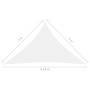 Dreieckige Segelmarkise aus weißem Oxford-Stoff, 3 x 3 x 4,24 m von vidaXL, Sonnenschirme - Ref: Foro24-135282, Preis: 20,11 ...