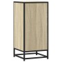 Aparador madera ingeniería y metal roble Sonoma 35,5x35x76 cm by , Sideboards - Ref: Foro24-848945, Price: 70,49 €, Discount: %