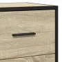Aparador madera ingeniería y metal roble Sonoma 35,5x35x76 cm von , Sideboards - Ref: Foro24-848945, Preis: 69,54 €, Rabatt: %
