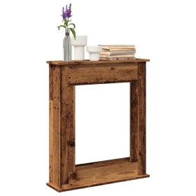 Borde de chimenea madera ingeniería envejecida 75x20x87,5 cm von , Zubehör für Holzöfen und Kamine - Ref: Foro24-854587, Prei...