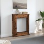 Borde de chimenea madera ingeniería envejecida 75x20x87,5 cm von , Zubehör für Holzöfen und Kamine - Ref: Foro24-854587, Prei...