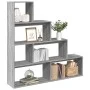 Librería divisora 4 niveles madera gris Sonoma 143,5x29x143,5cm by , Bookcases and shelves - Ref: Foro24-857999, Price: 73,70...