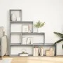 Librería divisora 4 niveles madera gris Sonoma 143,5x29x143,5cm by , Bookcases and shelves - Ref: Foro24-857999, Price: 73,70...