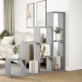 Librería divisora 4 niveles madera gris Sonoma 143,5x29x143,5cm by , Bookcases and shelves - Ref: Foro24-857999, Price: 73,70...