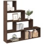 Librería divisora 4 niveles marrón roble 143,5x29x143,5 cm by , Bookcases and shelves - Ref: Foro24-858000, Price: 93,75 €, D...