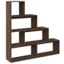 Librería divisora 4 niveles marrón roble 143,5x29x143,5 cm by , Bookcases and shelves - Ref: Foro24-858000, Price: 92,24 €, D...