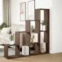 Librería divisora 4 niveles marrón roble 143,5x29x143,5 cm by , Bookcases and shelves - Ref: Foro24-858000, Price: 92,24 €, D...