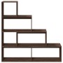 Librería divisora 4 niveles marrón roble 143,5x29x143,5 cm by , Bookcases and shelves - Ref: Foro24-858000, Price: 93,75 €, D...