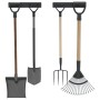 Estantes de pared de jardín para herramientas 2 uds acero negro von , Werkzeugorganisation und -lagerung - Ref: Foro24-401913...
