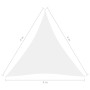White Oxford cloth triangular sail awning 4x4x4 m by vidaXL, Umbrellas - Ref: Foro24-135286, Price: 28,37 €, Discount: %