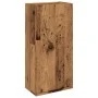 Armario de baño de pared madera envejecida 32x20x67 cm de , Tocadores de baño - Ref: Foro24-856937, Precio: 42,37 €, Descuent...