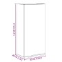Armario de baño de pared madera envejecida 32x20x67 cm by , bathroom vanities - Ref: Foro24-856937, Price: 43,05 €, Discount: %