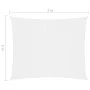 Toldo de vela rectangular tela Oxford blanco 2x3 m de vidaXL, Sombrillas - Ref: Foro24-135255, Precio: 26,86 €, Descuento: %