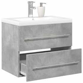 Set muebles de baño 2 piezas madera contrachapada gris hormigón von , Badezimmerwaschtische - Ref: Foro24-3324920, Preis: 152...