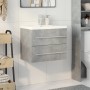 Set muebles de baño 2 piezas madera contrachapada gris hormigón by , bathroom vanities - Ref: Foro24-3324920, Price: 152,61 €...