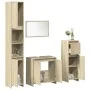 Juego de muebles de baño 4 pzas contrachapada roble Sonoma von , Badezimmermöbel - Ref: Foro24-3324969, Preis: 159,97 €, Raba...