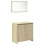 Juego de muebles de baño 4 pzas contrachapada roble Sonoma von , Badezimmermöbel - Ref: Foro24-3324969, Preis: 159,97 €, Raba...