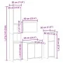 Juego de muebles de baño 4 pzas contrachapada roble Sonoma von , Badezimmermöbel - Ref: Foro24-3324969, Preis: 159,97 €, Raba...