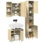 Set de muebles de baño 3 pzas madera contrachapada roble Sonoma von , Badezimmermöbel - Ref: Foro24-3324976, Preis: 174,51 €,...