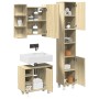 Set de muebles de baño 3 pzas madera contrachapada roble Sonoma von , Badezimmermöbel - Ref: Foro24-3324976, Preis: 176,99 €,...
