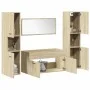 Juego de muebles de baño 4 pzas contrachapada roble Sonoma de , Muebles de baño - Ref: Foro24-3325000, Precio: 166,63 €, Desc...