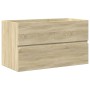 Set de muebles de baño 3 pzas madera contrachapada roble Sonoma von , Badezimmermöbel - Ref: Foro24-3325037, Preis: 218,03 €,...