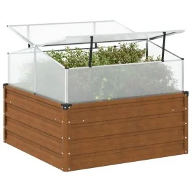Jardinera con invernadero acero oxidado by , Pots and planters - Ref: Foro24-4008962, Price: 106,73 €, Discount: %