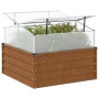 Jardinera con invernadero acero oxidado von , Töpfe und Pflanzgefäße - Ref: Foro24-4008962, Preis: 109,51 €, Rabatt: %
