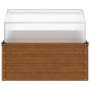 Jardinera con invernadero acero oxidado von , Töpfe und Pflanzgefäße - Ref: Foro24-4008962, Preis: 109,51 €, Rabatt: %