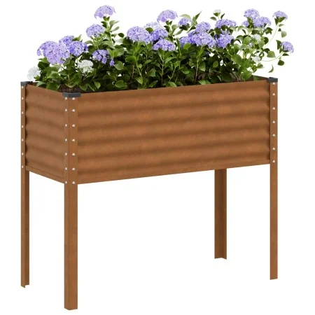 Jardinera de acero oxidado 100x41x90 cm de , Maceteros y jardineras - Ref: Foro24-4008974, Precio: 58,30 €, Descuento: %