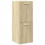 Set de muebles de baño 3 pzas madera contrachapada roble Sonoma by , Bathroom furniture - Ref: Foro24-3324995, Price: 80,57 €...
