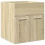 Set de muebles de baño 3 pzas madera contrachapada roble Sonoma by , Bathroom furniture - Ref: Foro24-3324995, Price: 80,57 €...