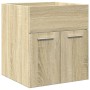 Set de muebles de baño 3 pzas madera contrachapada roble Sonoma von , Badezimmermöbel - Ref: Foro24-3324995, Preis: 81,74 €, ...