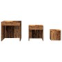 Stapelbare Tische, 3 Stück, gealtertes Ingenieurholz von , Seitentische - Ref: Foro24-856686, Preis: 71,39 €, Rabatt: %