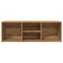 Engineered oak wood artisan shoe bench 105x35x35 cm by , Shoe racks and shoe organizers - Ref: Foro24-856411, Price: 65,21 €,...