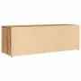 Engineered oak wood artisan shoe bench 105x35x35 cm by , Shoe racks and shoe organizers - Ref: Foro24-856411, Price: 62,91 €,...