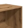 Engineered oak wood artisan shoe bench 105x35x35 cm by , Shoe racks and shoe organizers - Ref: Foro24-856411, Price: 62,91 €,...