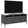 TV-Möbel aus kaltgewalztem Stahl in Anthrazit 101,5x39x43,5 cm von , TV-Möbel - Ref: Foro24-851228, Preis: 93,19 €, Rabatt: %