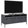 TV stand made of cold-rolled anthracite steel, 101.5x39x43.5 cm by , TV Furniture - Ref: Foro24-851228, Price: 94,07 €, Disco...