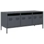 TV-Möbel aus kaltgewalztem Stahl in Anthrazit 101,5x39x43,5 cm von , TV-Möbel - Ref: Foro24-851228, Preis: 93,19 €, Rabatt: %